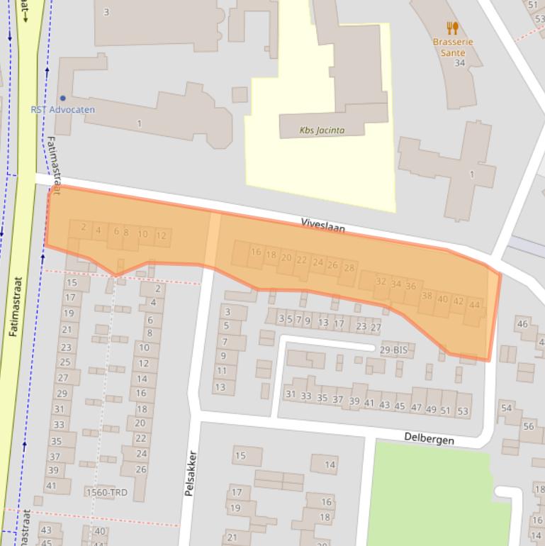 Kaart van postcodegebied 4834XW.