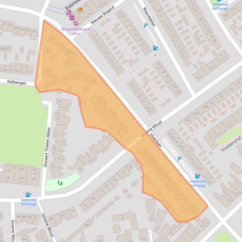 Kaart van postcodegebied 4834XX.