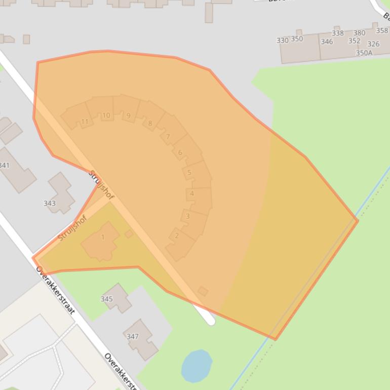 Kaart van postcodegebied 4834XZ.