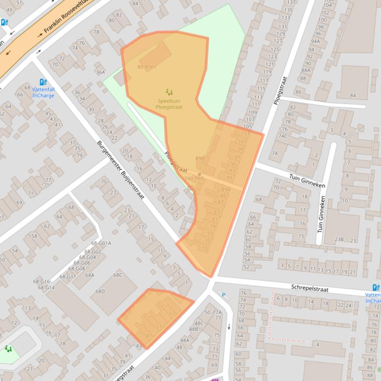 Kaart van postcodegebied 4835AG.