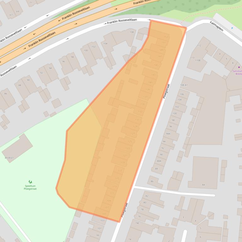 Kaart van postcodegebied 4835AH.