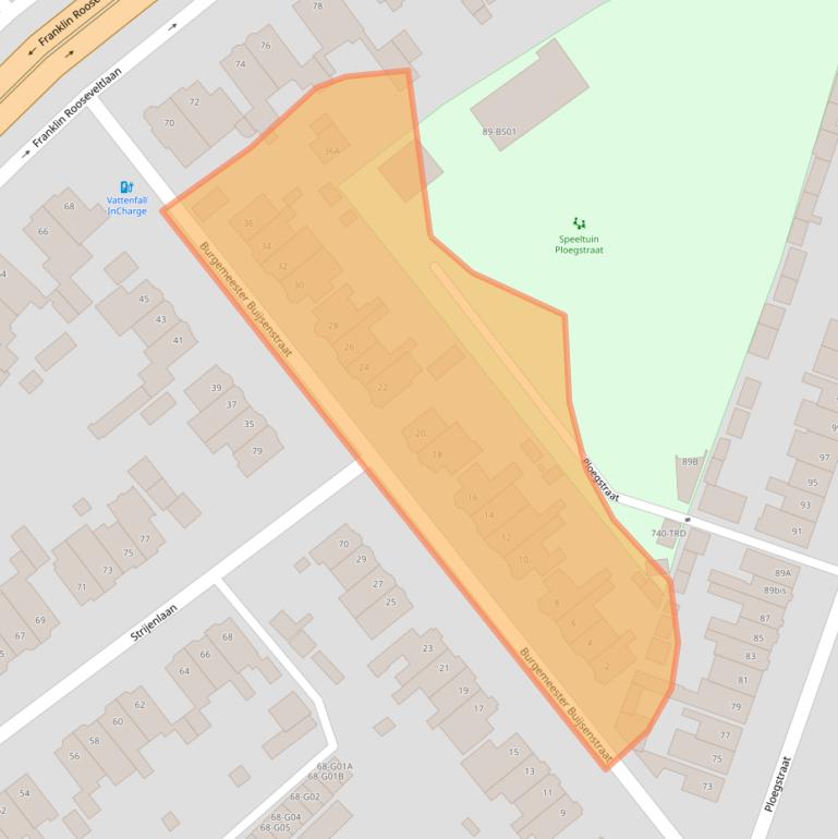 Kaart van postcodegebied 4835BB.