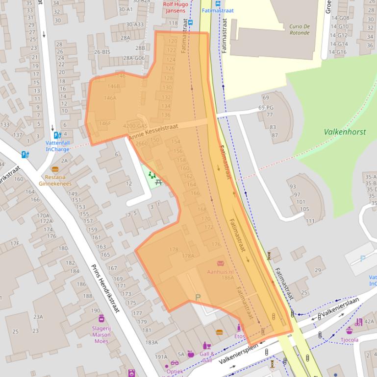 Kaart van postcodegebied 4835BG.