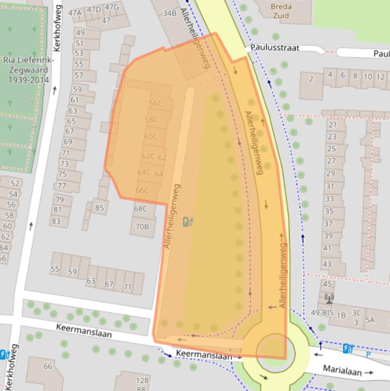 Kaart van postcodegebied 4835BM.