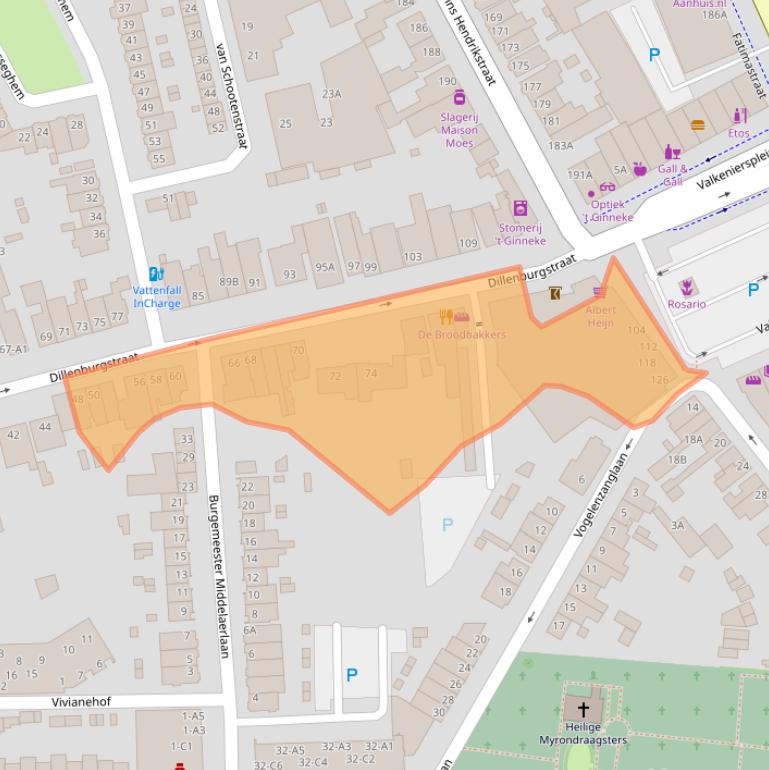 Kaart van postcodegebied 4835ED.