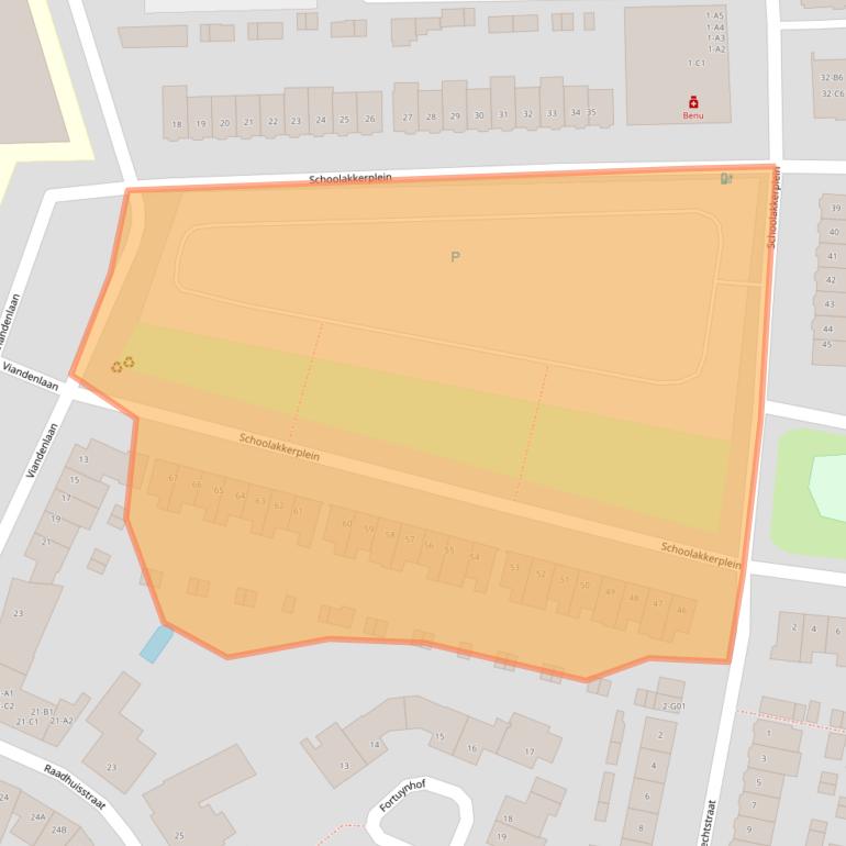 Kaart van postcodegebied 4835EJ.