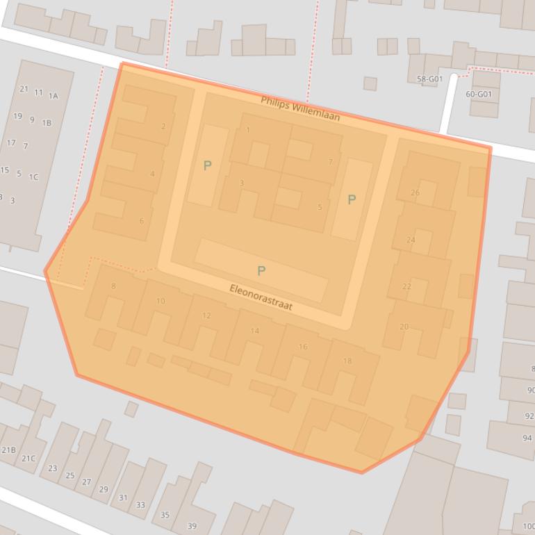 Kaart van postcodegebied 4835GJ.