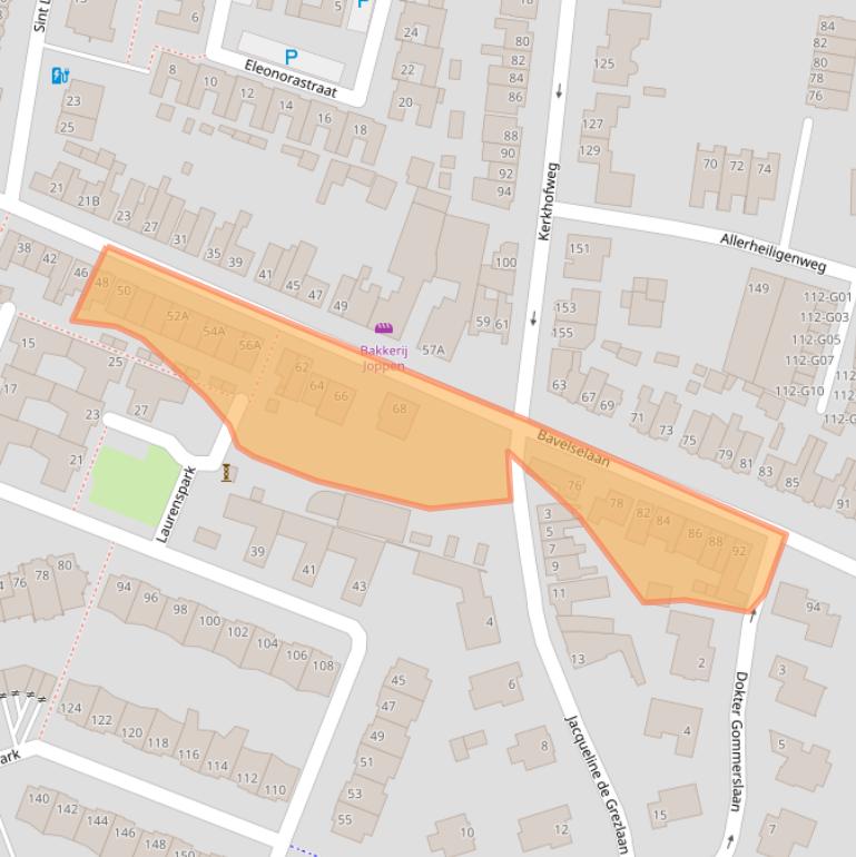 Kaart van postcodegebied 4835GN.