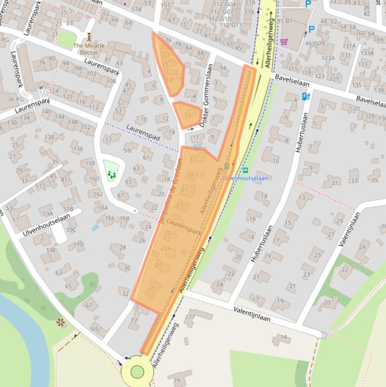 Kaart van postcodegebied 4835GS.