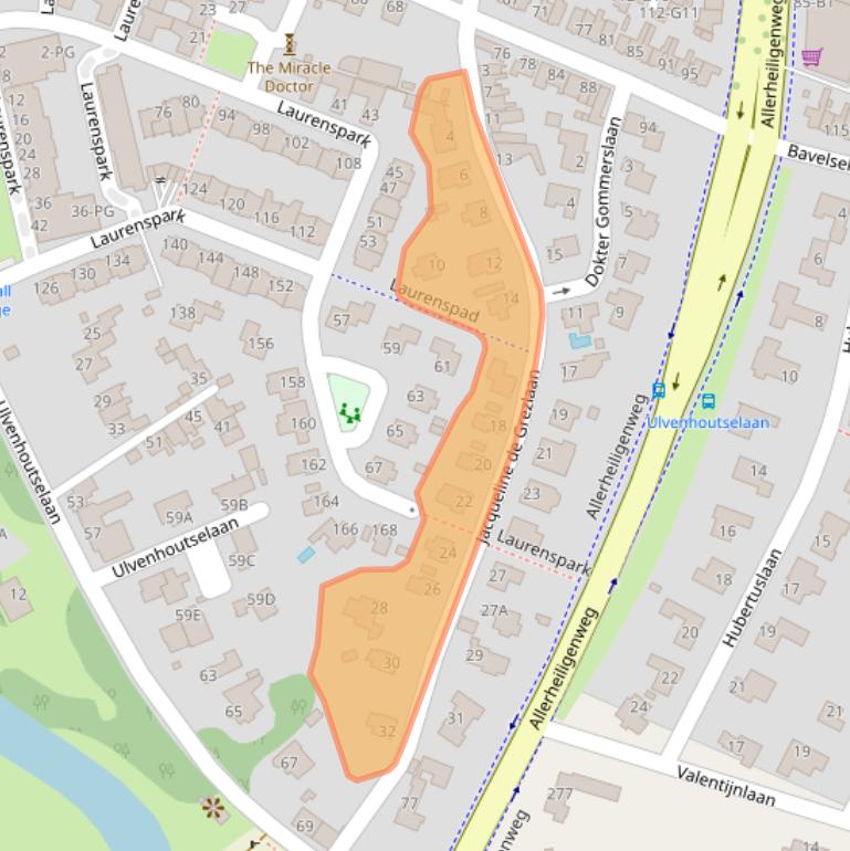 Kaart van postcodegebied 4835GT.