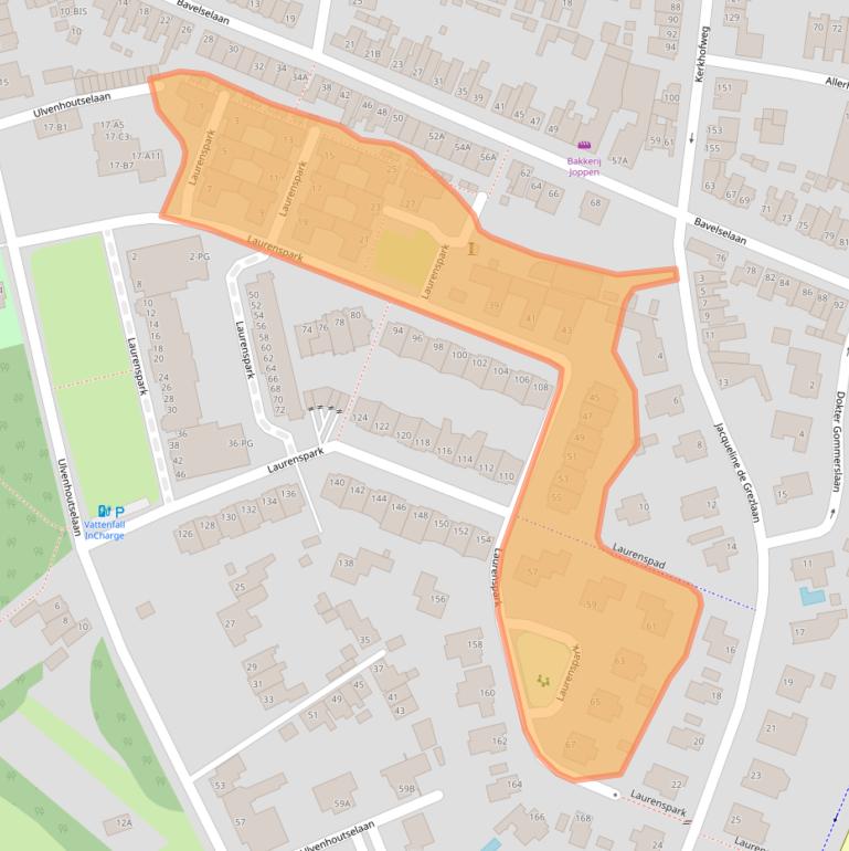 Kaart van postcodegebied 4835GW.
