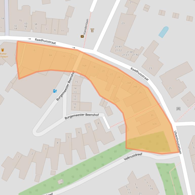 Kaart van postcodegebied 4835JB.