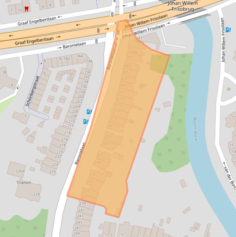 Kaart van postcodegebied 4835JK.