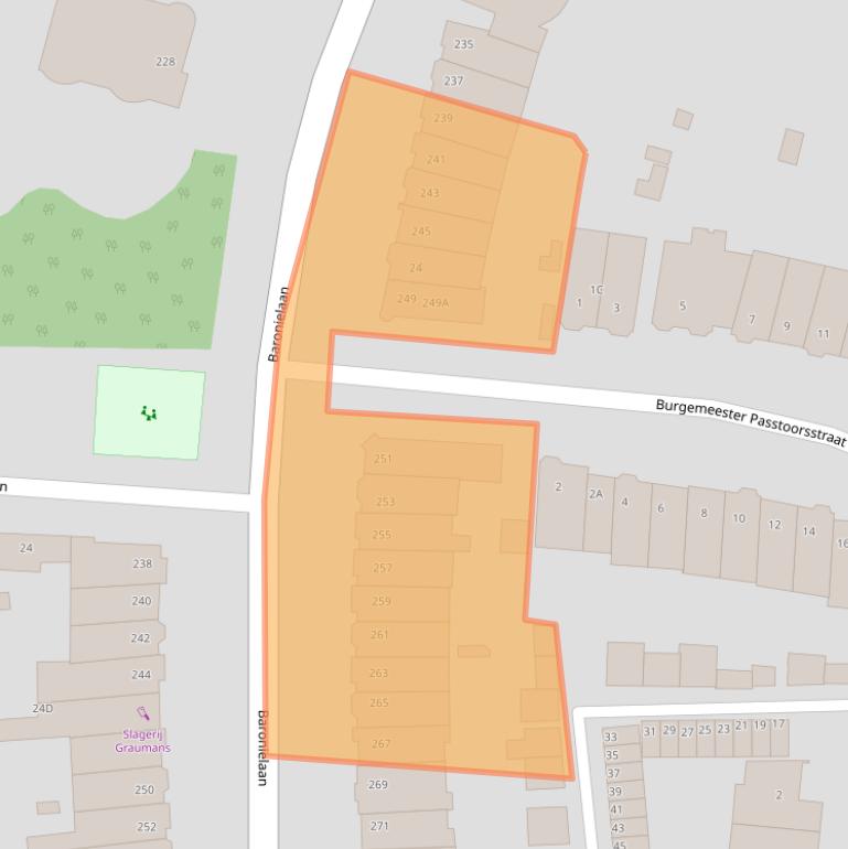 Kaart van postcodegebied 4835JL.