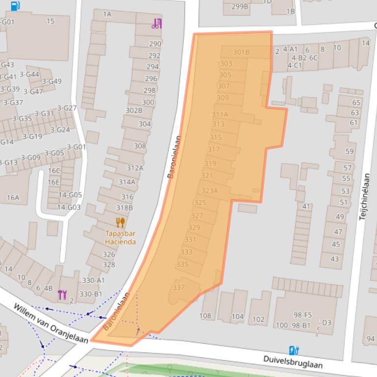 Kaart van postcodegebied 4835JN.