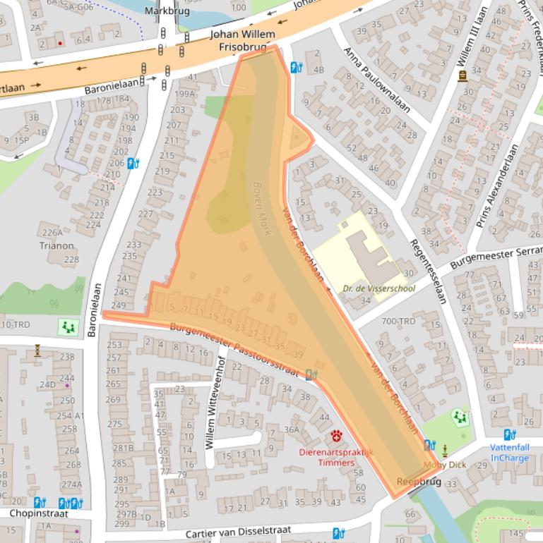 Kaart van postcodegebied 4835KE.