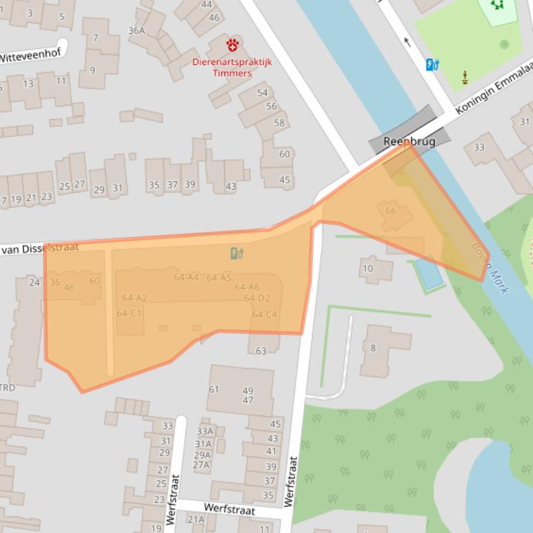 Kaart van postcodegebied 4835KP.