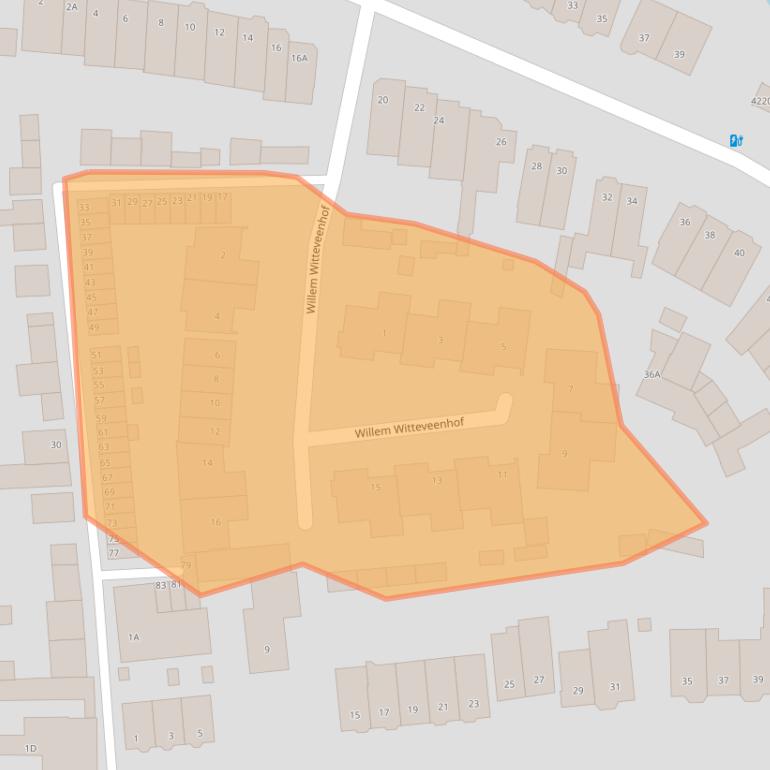 Kaart van postcodegebied 4835KR.