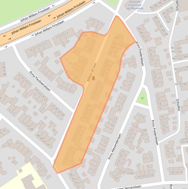 Kaart van postcodegebied 4835LB.