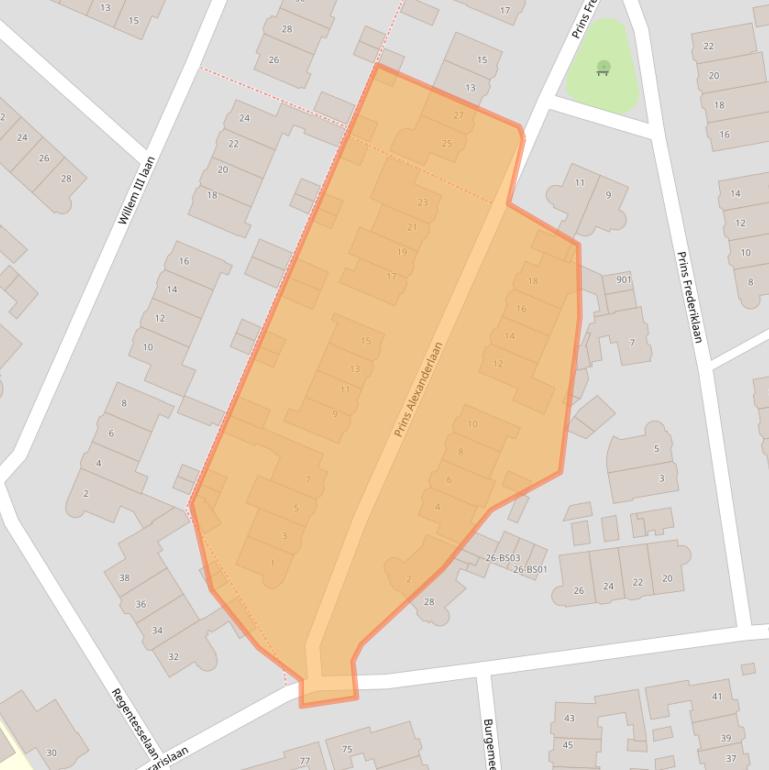 Kaart van postcodegebied 4835LC.