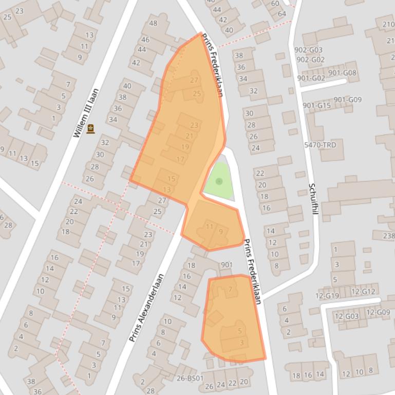 Kaart van postcodegebied 4835LD.