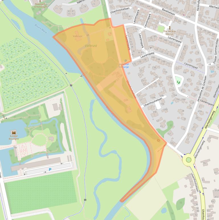 Kaart van postcodegebied 4835MC.