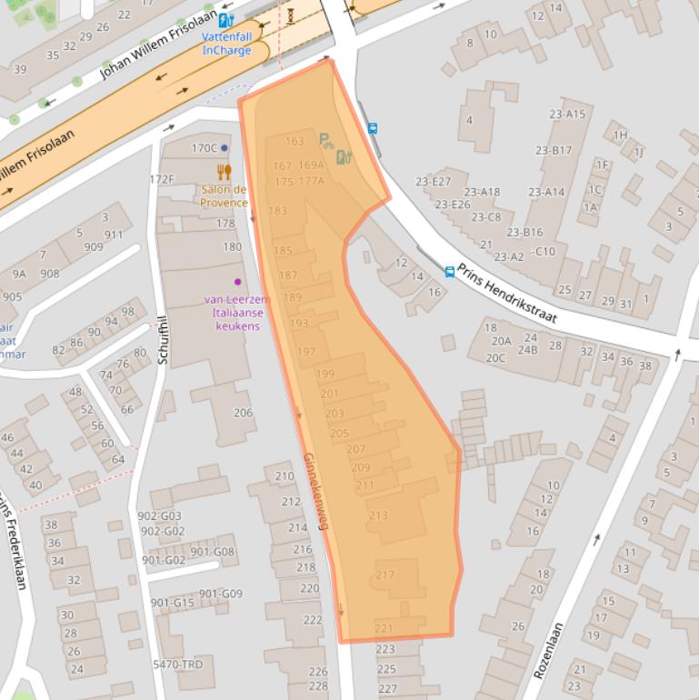 Kaart van postcodegebied 4835NA.