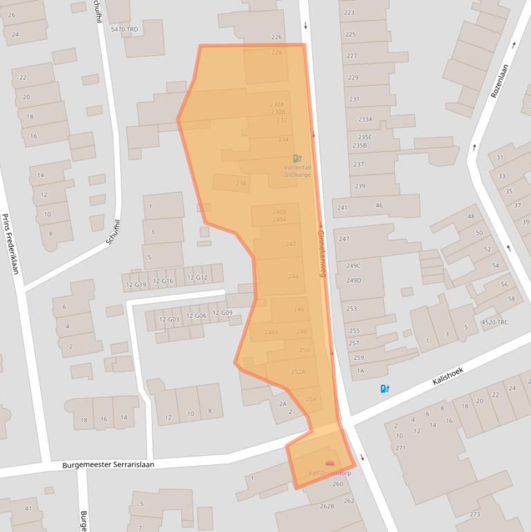 Kaart van postcodegebied 4835NJ.