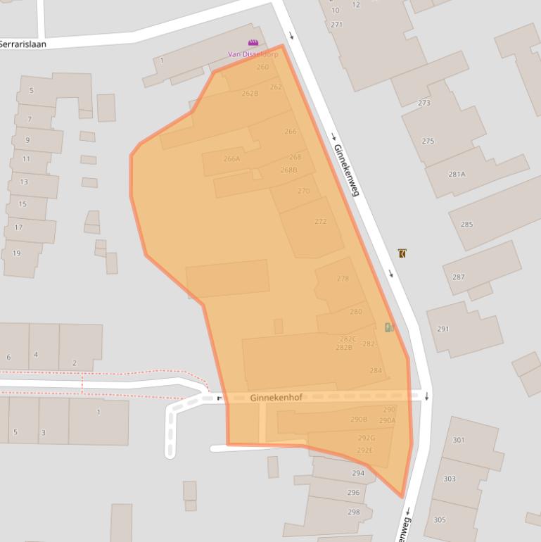 Kaart van postcodegebied 4835NK.