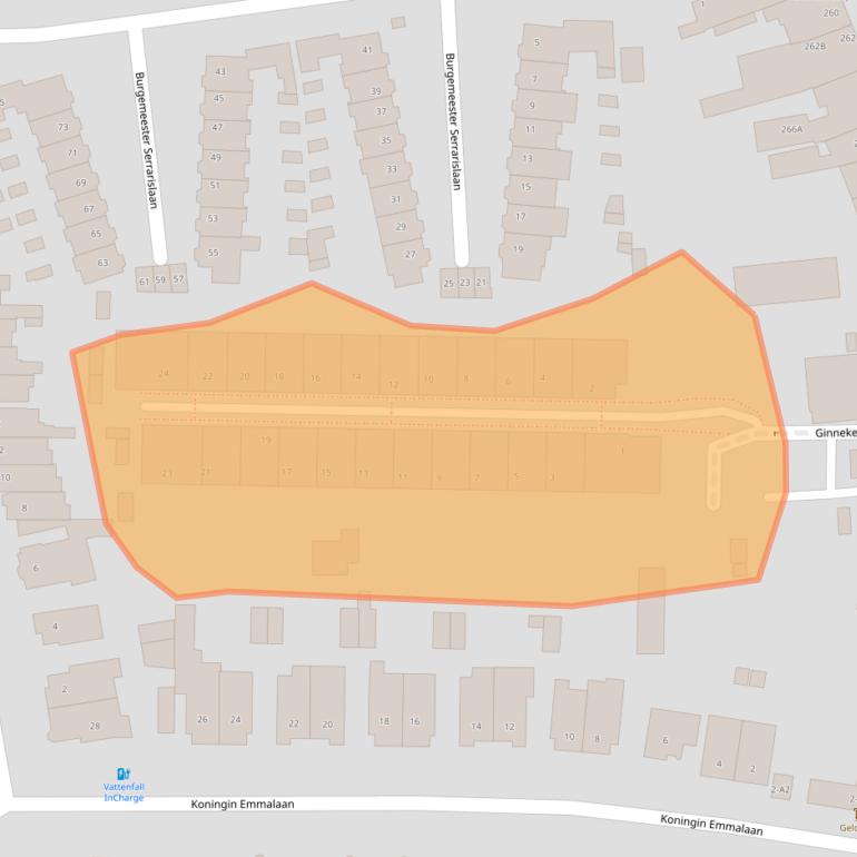 Kaart van postcodegebied 4835NN.