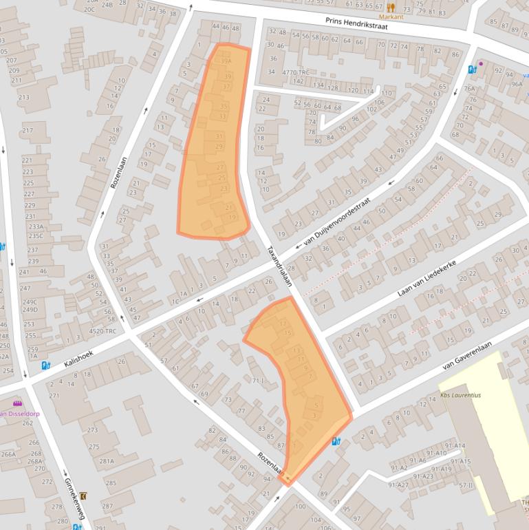 Kaart van postcodegebied 4835PG.