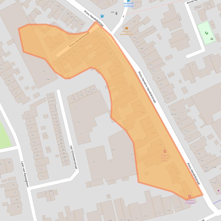 Kaart van postcodegebied 4835PT.