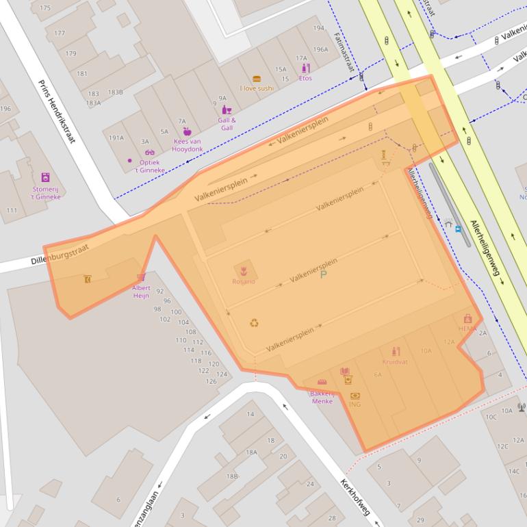 Kaart van postcodegebied 4835RB.