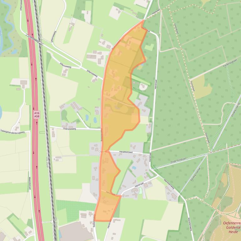 Kaart van postcodegebied 4836BA.