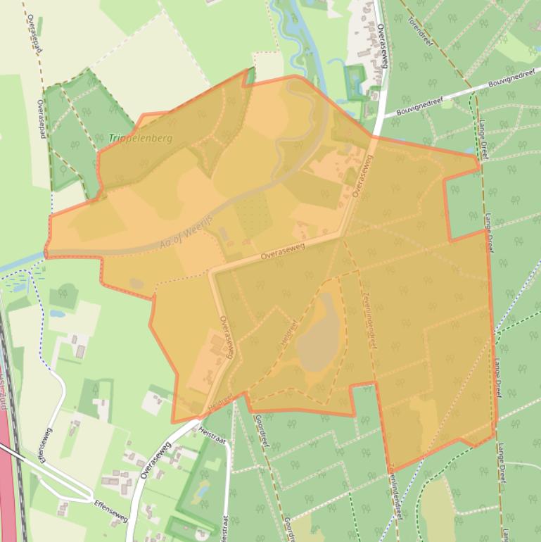 Kaart van postcodegebied 4836BC.