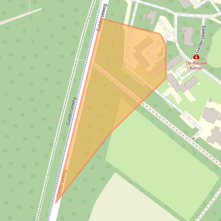 Kaart van postcodegebied 4836CB.