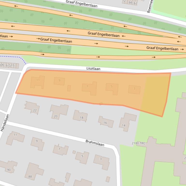 Kaart van postcodegebied 4837AC.