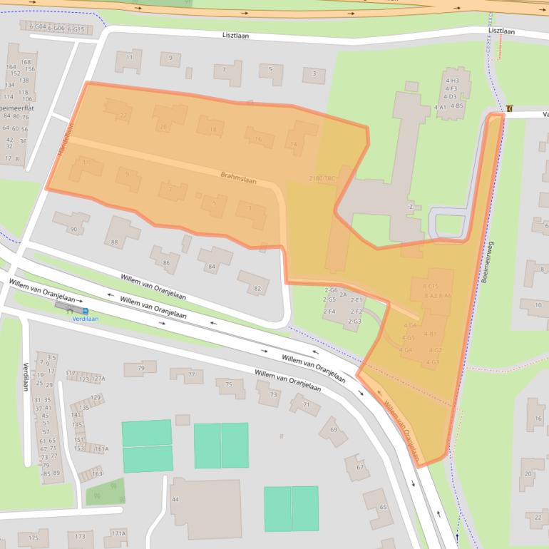 Kaart van postcodegebied 4837AD.