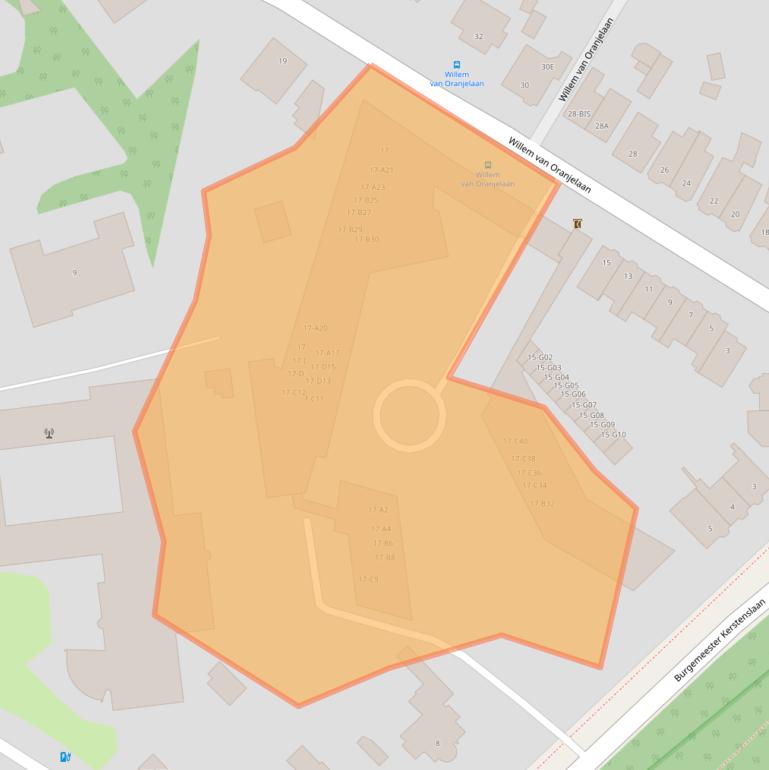 Kaart van postcodegebied 4837AJ.