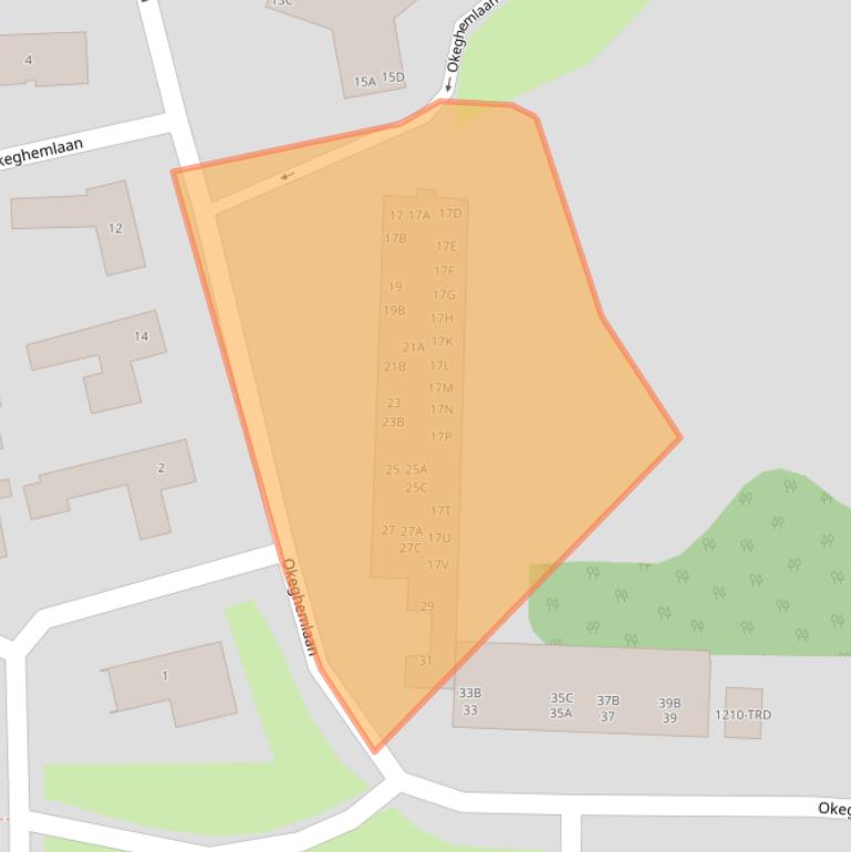 Kaart van postcodegebied 4837AS.