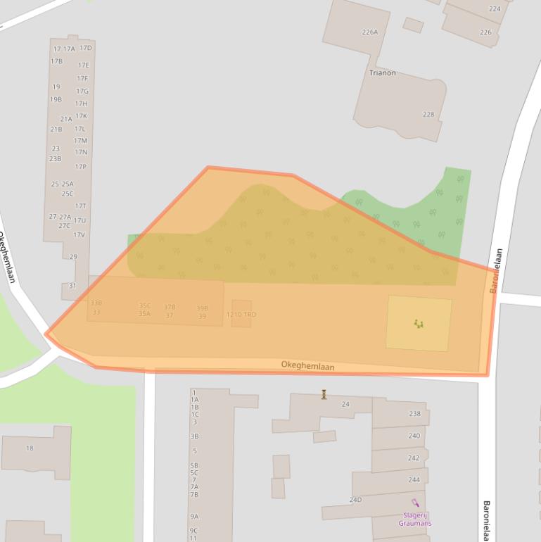 Kaart van postcodegebied 4837AT.