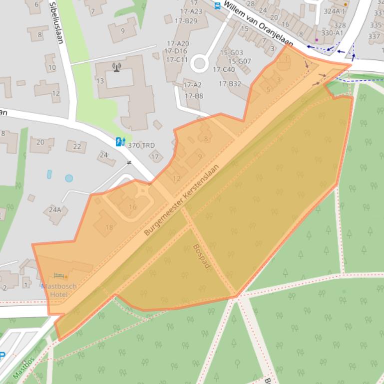 Kaart van postcodegebied 4837BM.