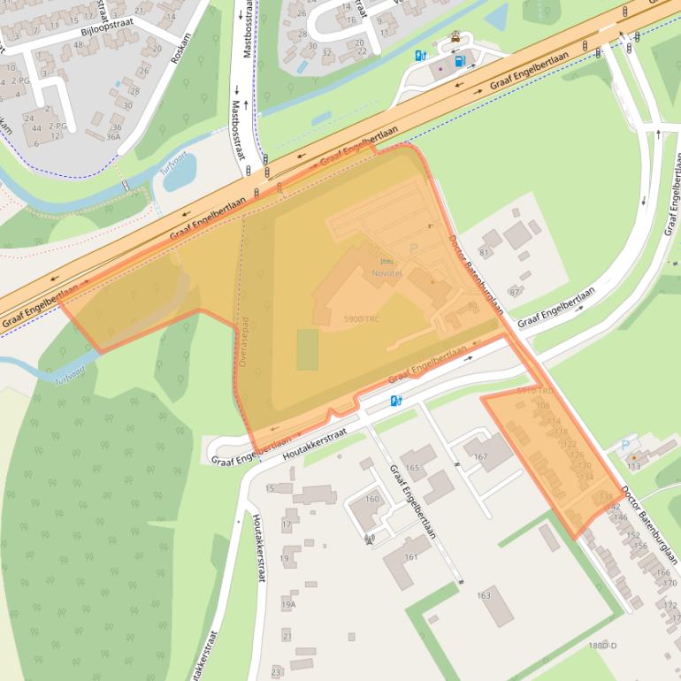 Kaart van postcodegebied 4837BR.