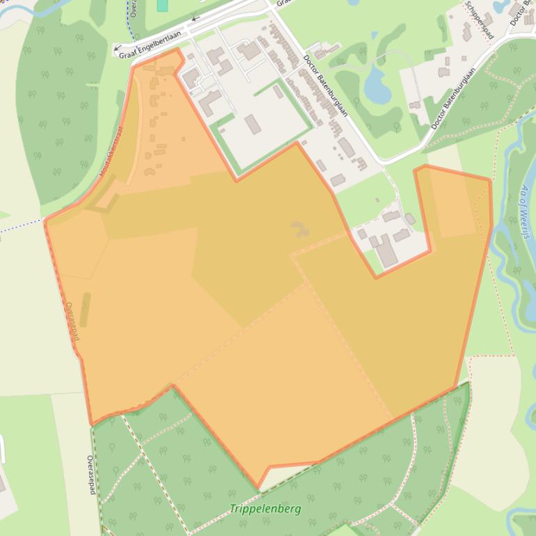 Kaart van postcodegebied 4837BT.