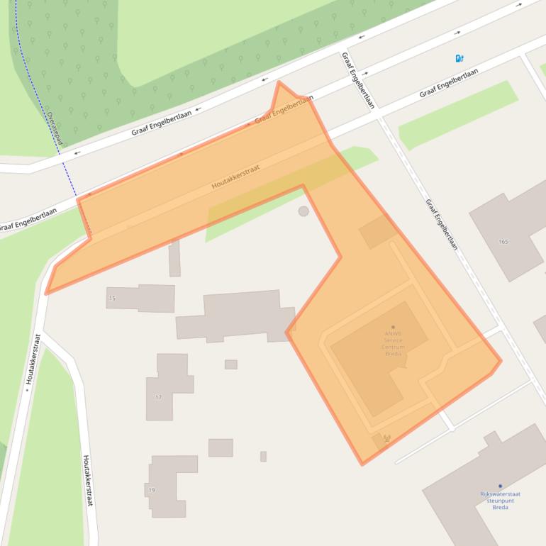 Kaart van postcodegebied 4837BV.