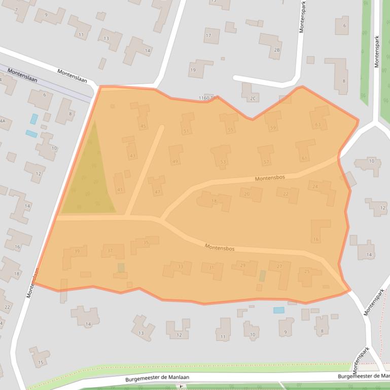 Kaart van postcodegebied 4837CC.