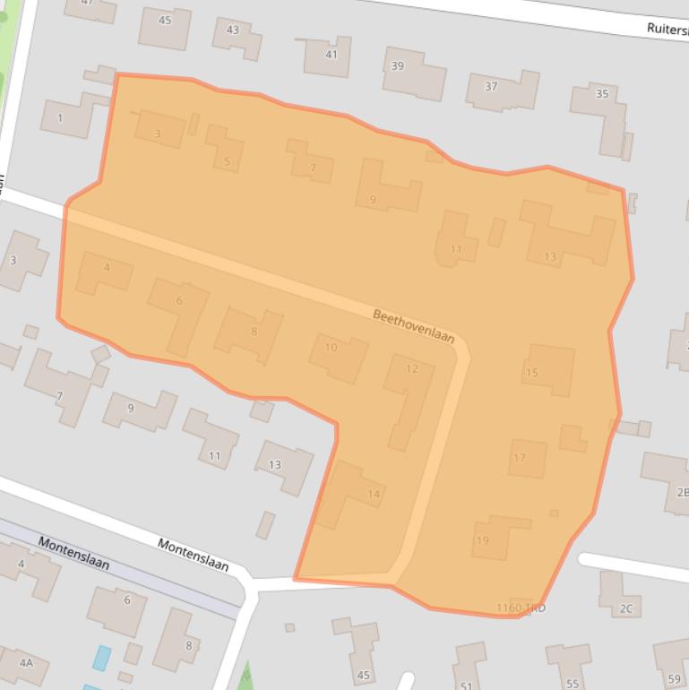 Kaart van postcodegebied 4837CH.