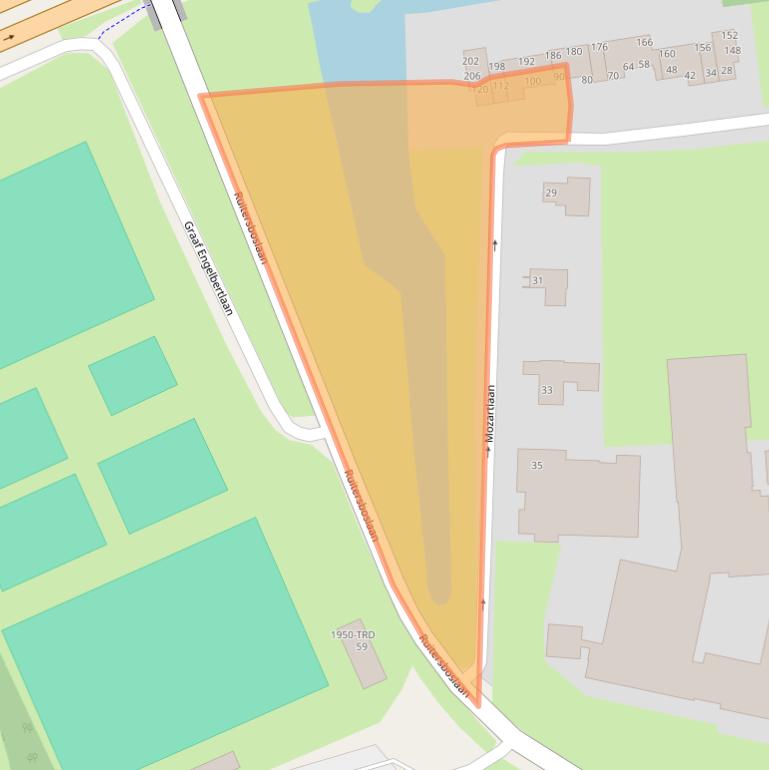 Kaart van postcodegebied 4837EM.