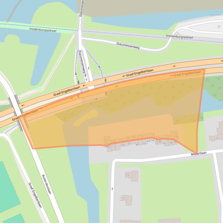 Kaart van postcodegebied 4837EN.