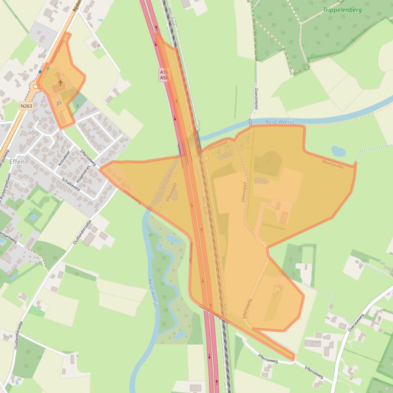 Kaart van postcodegebied 4838BA.